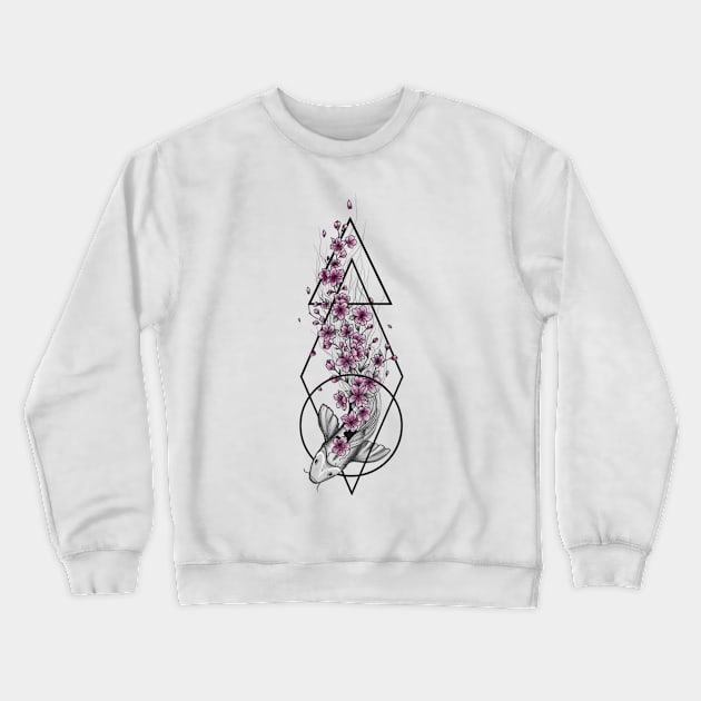 Koi fish Crewneck Sweatshirt by Rachellily